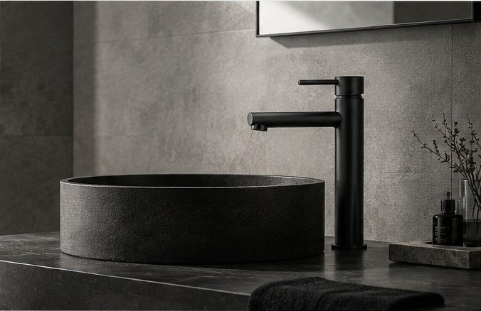 Basin faucet pairing detail