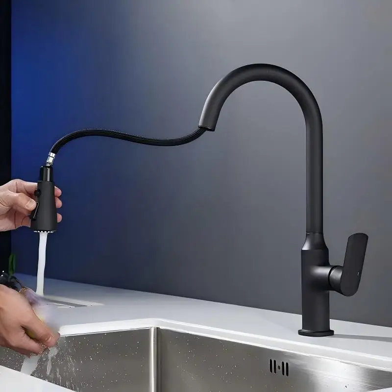 Matte Black Pull-Down Faucet