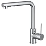 Brass Pull-Down Mixer