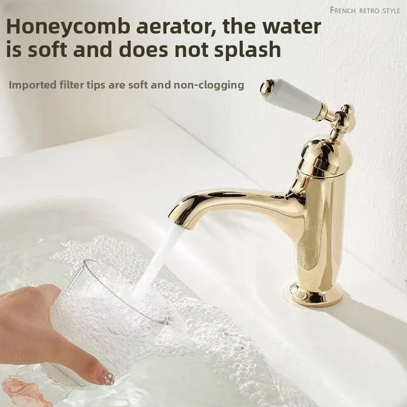 Stainless Steel Single-Handle Single-Hole Bathroom Sink Faucet