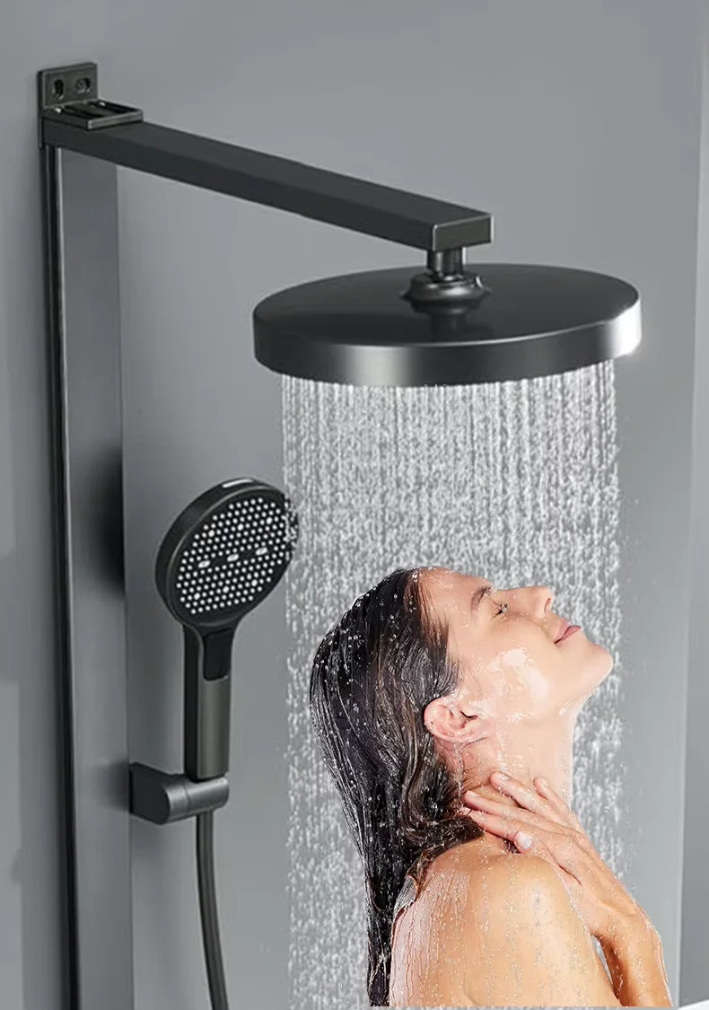 Copper Wall-Mounted Thermostatic Shower System
