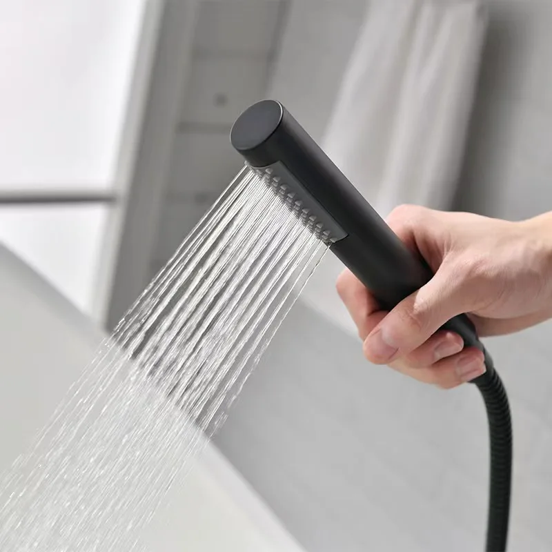 Freestanding High-Arc Tub Filler with Hand Shower