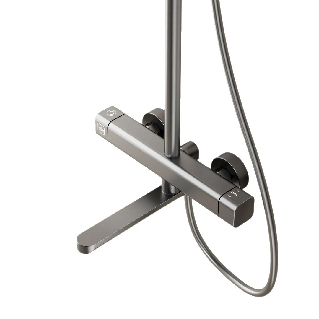 Aluminum Alloy Wall-Mounted Shower System Square