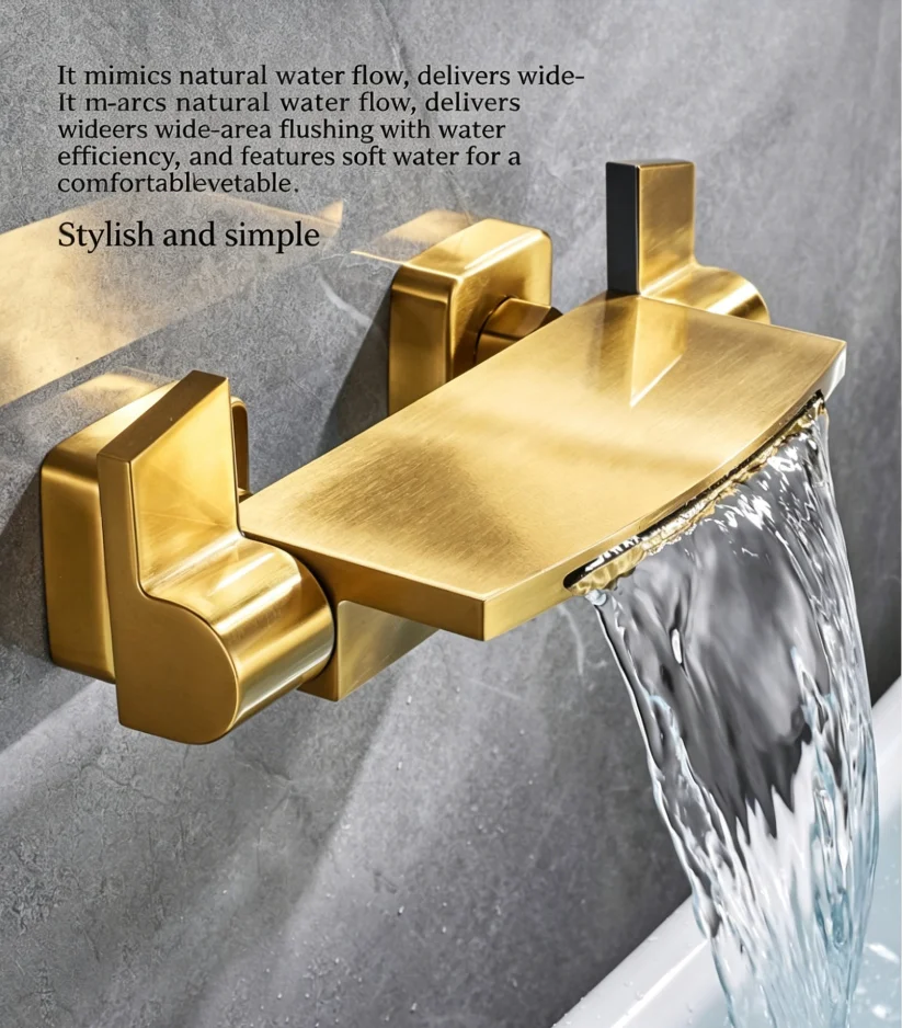 Copper Wall-Mounted Tub Filler