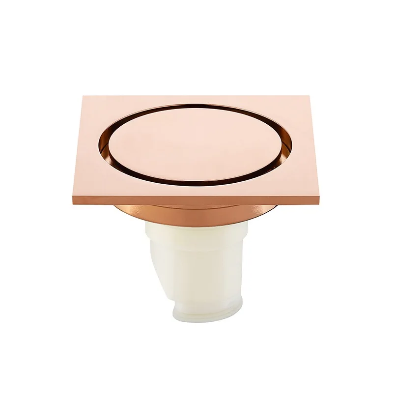 Rose Gold Brass Floor Drain