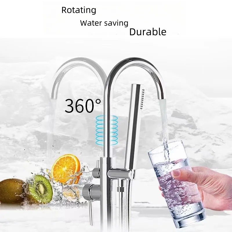 Brass Freestanding Bathtub Faucet