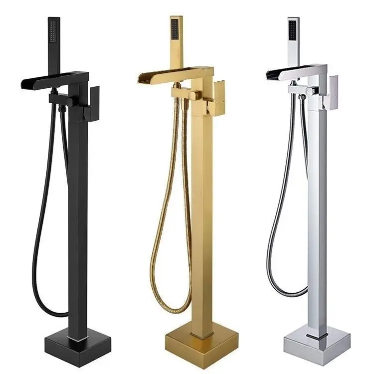 Modern Brass Single-Handle Freestanding Bathtub Faucet Catalog-Variant-B
