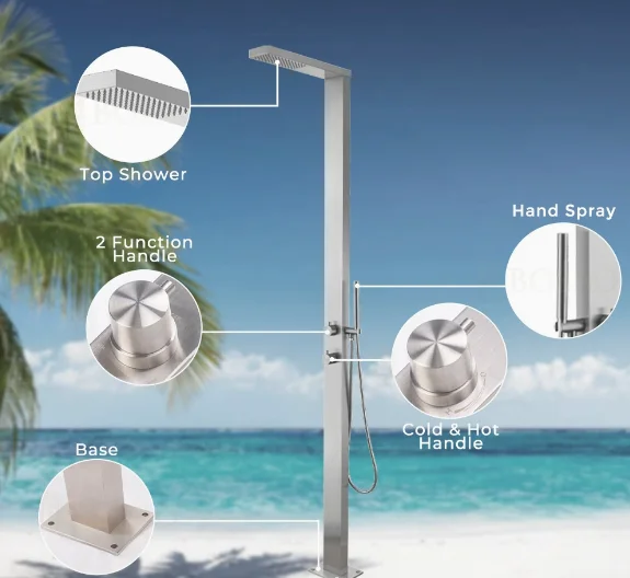 Stainless Steel Outdoor Shower System