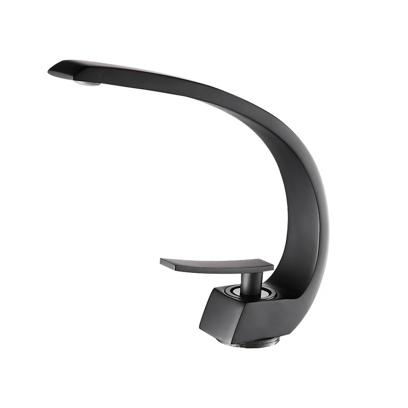 Chrome Deck-Mounted Single-Hole Bathroom Sink Faucet