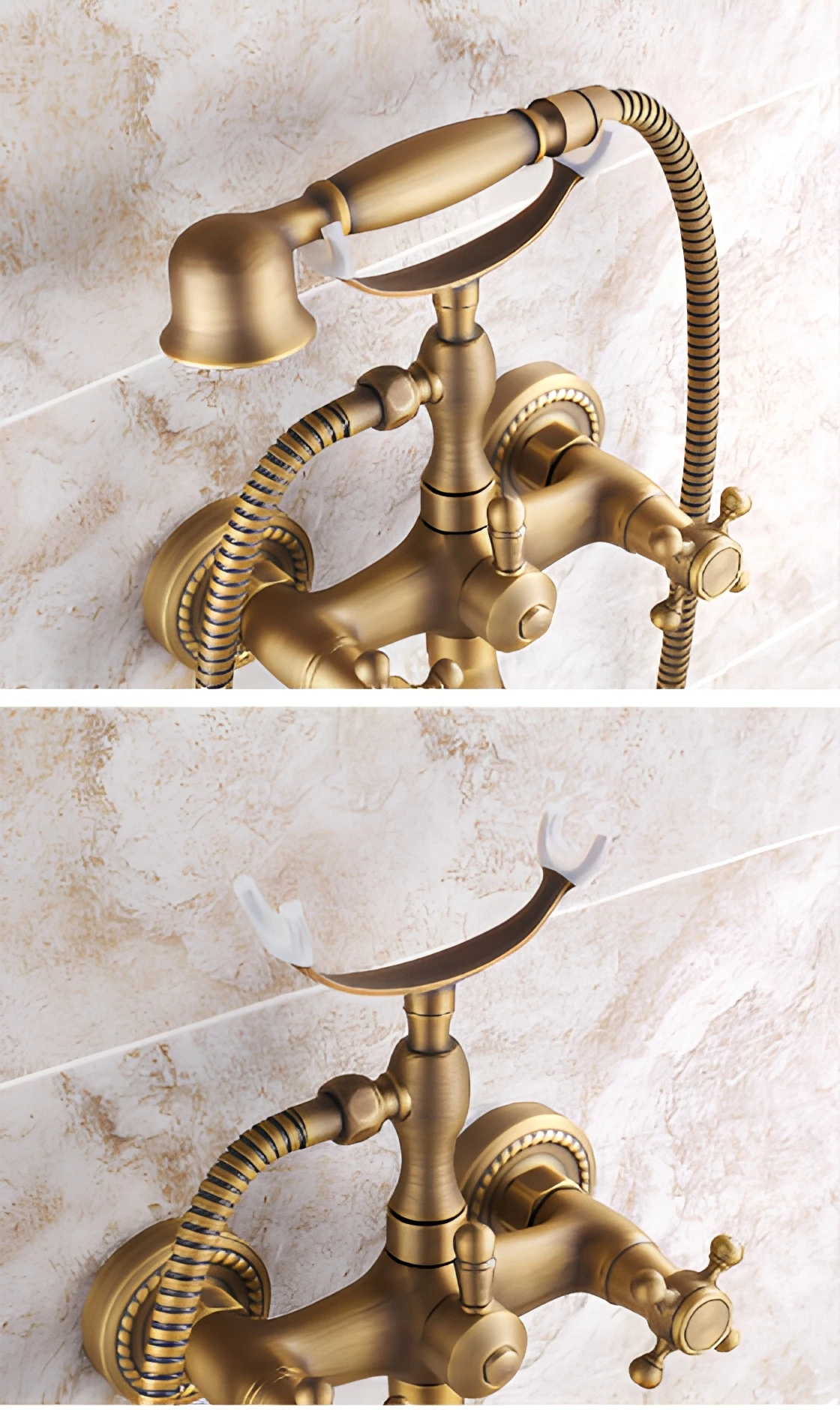Brass Single-Handle Wall-Mounted Tub Filler