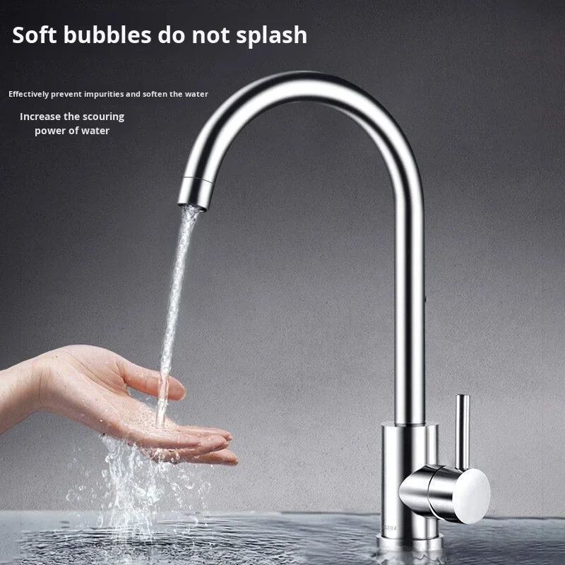 Stainless Steel Deck-Mounted Kitchen Faucet