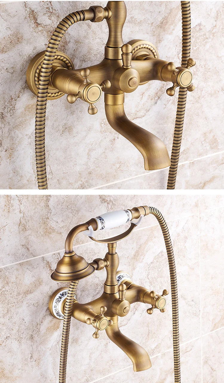 Brass Single-Handle Wall-Mounted Tub Filler