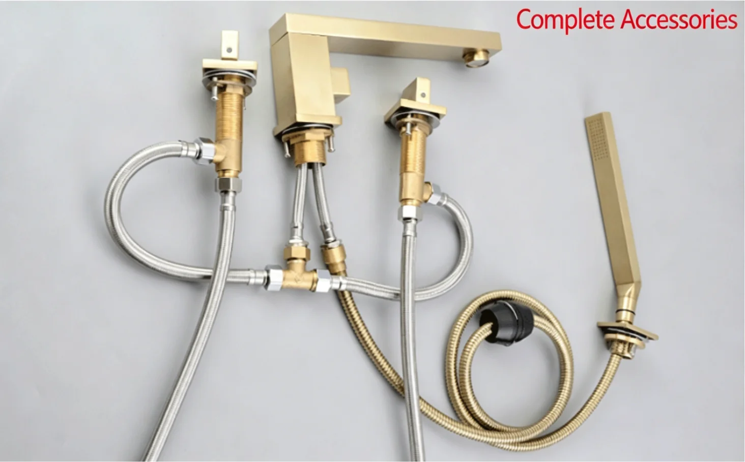 Chrome Copper Bathtub Faucet
