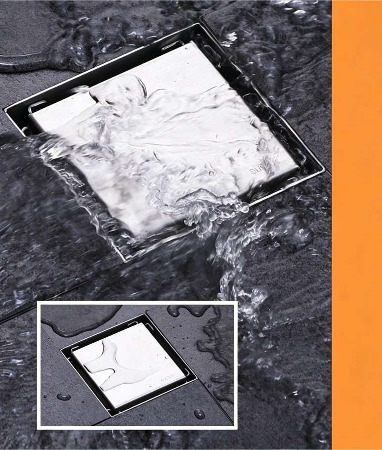 Modern Stainless Steel Square Floor Drain