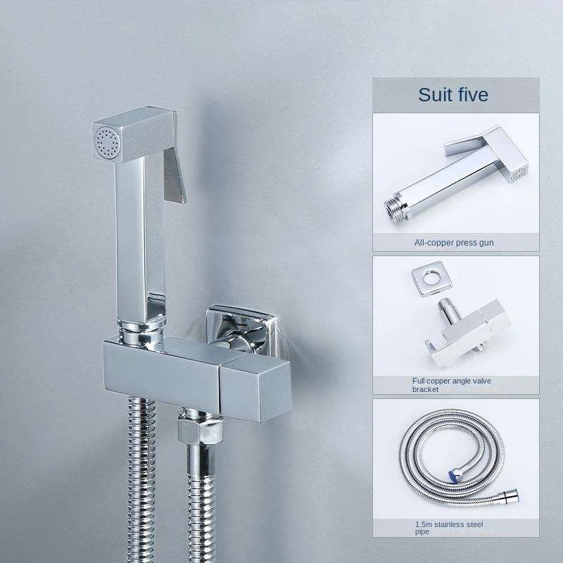 Zinc Alloy Wall-Mounted Handheld Bidet Sprayer