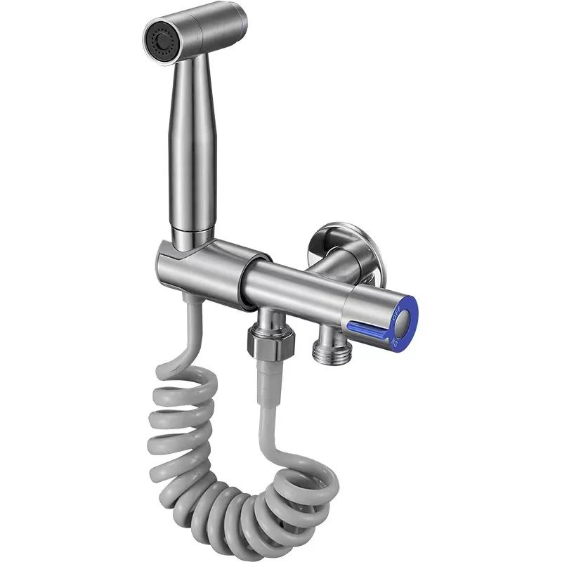 رذاذ بيديت معلق على الجدار من الفولاذ المقاوم للصدأ الأنيق بفرشاة