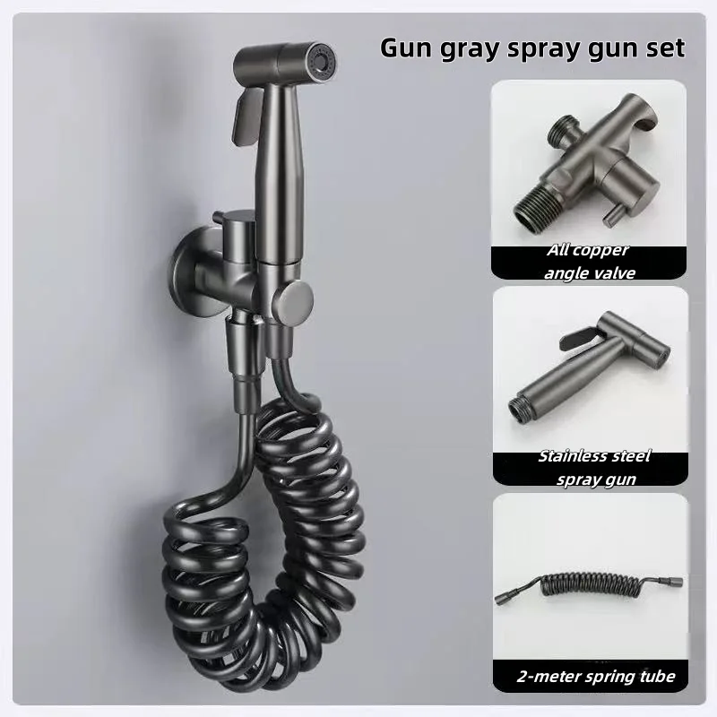 Modern Zinc Alloy Wall-Mounted Handheld Bidet Sprayer Catalog-Variant-B