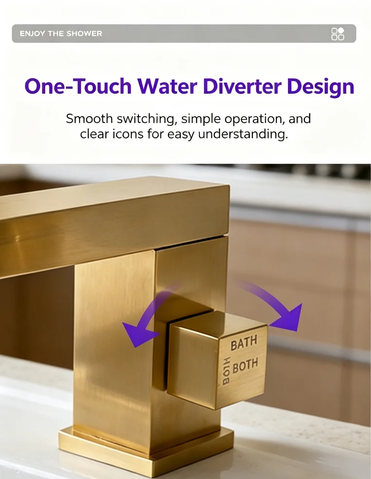 Chrome Copper Bathtub Faucet