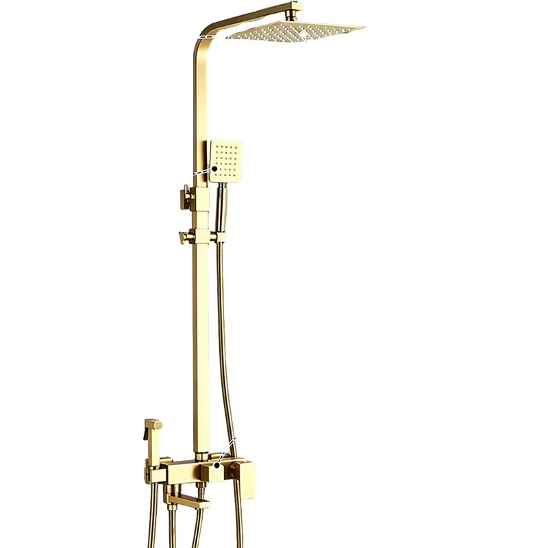 Stainless Steel Wall-Mounted Exposed Shower System