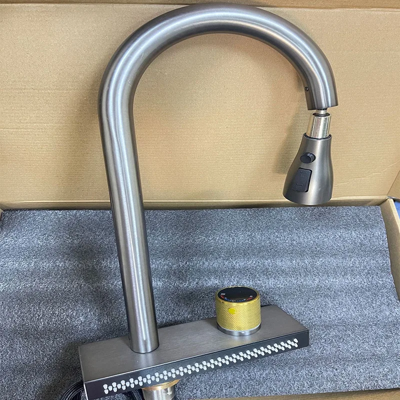 Digital Waterfall-Bar Kitchen Faucet