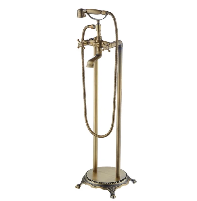 Vintage Brass Freestanding Bathtub Faucet