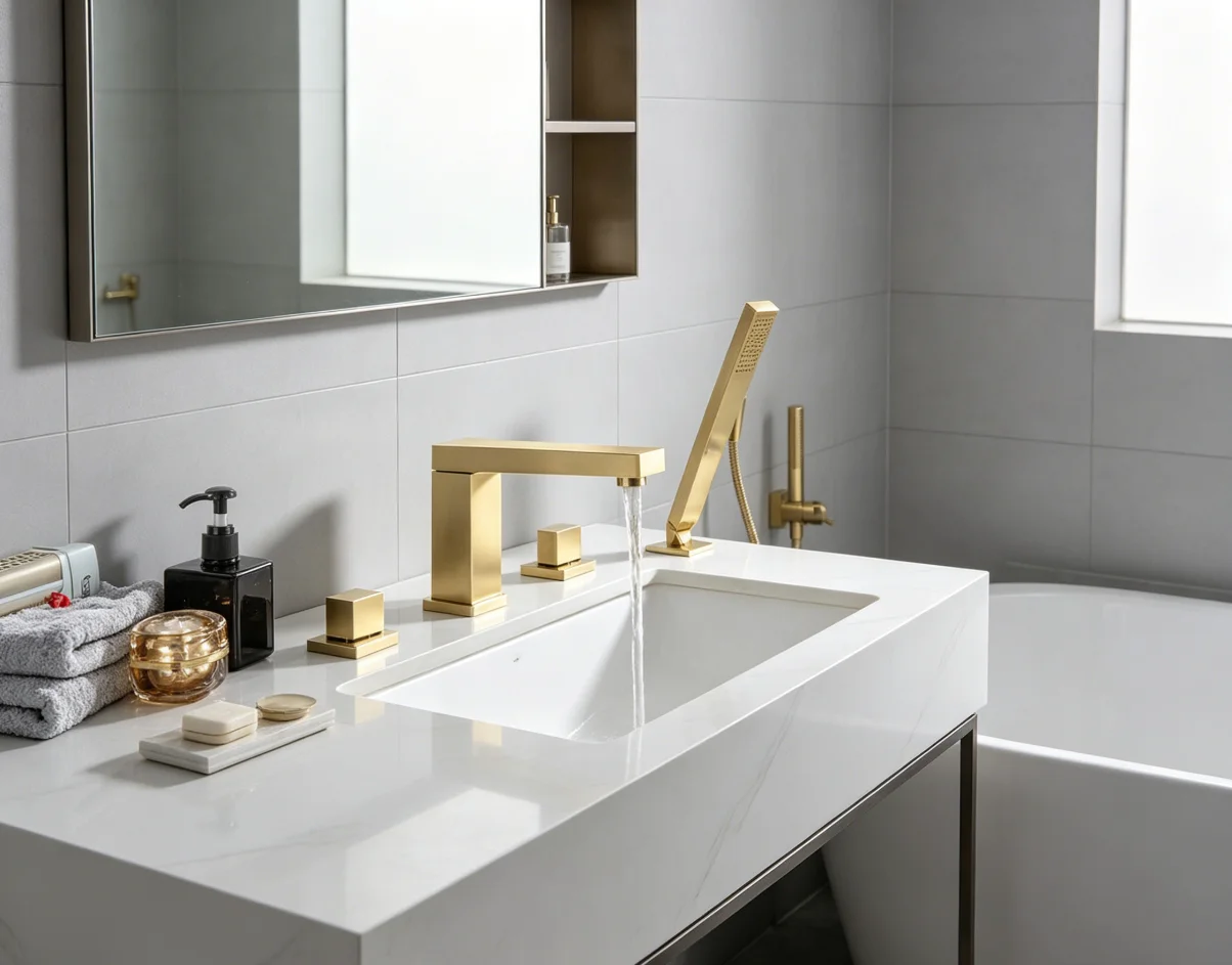 Chrome Copper Bathtub Faucet