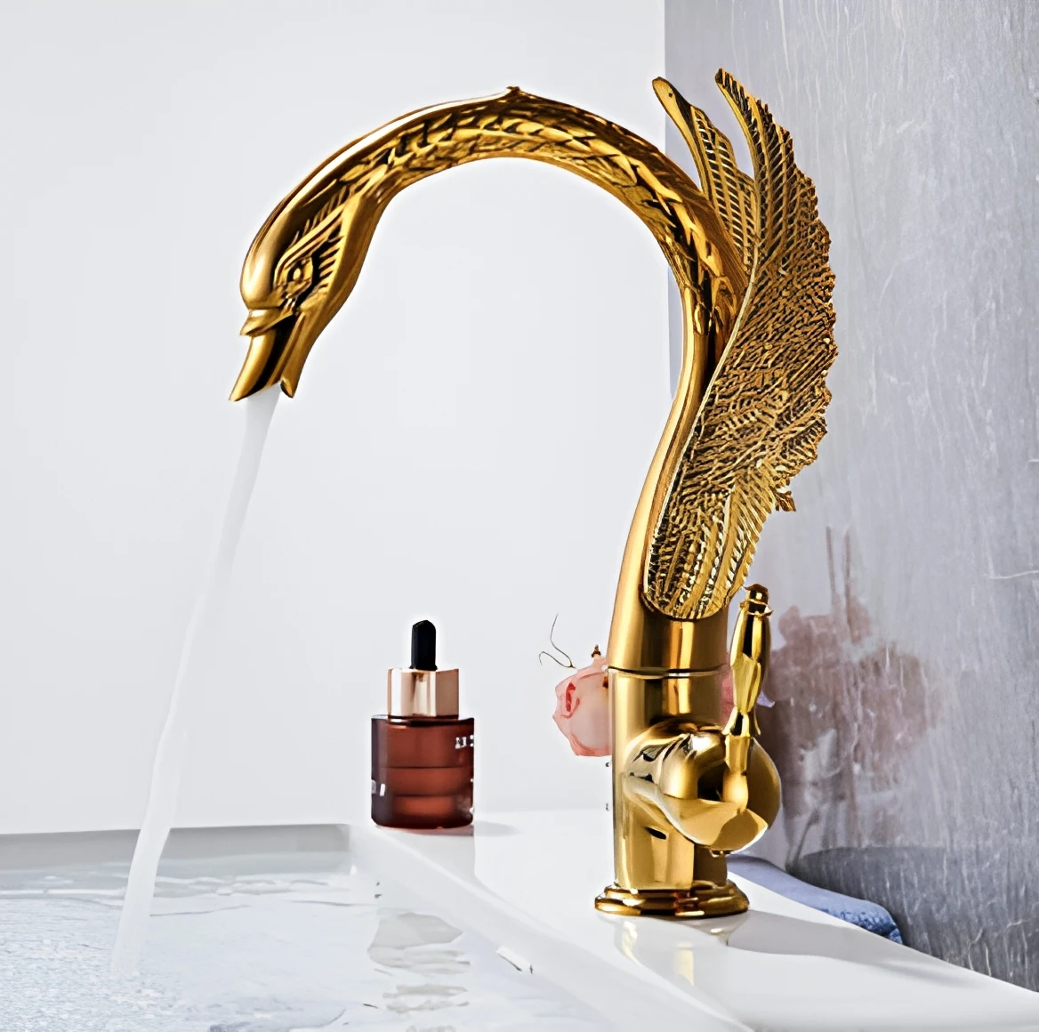 Swan-Style Widespread Basin Faucet