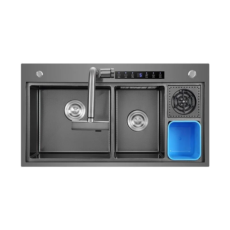 Modern Stainless Steel Undermount Single-Bowl Kitchen Sink Handmade
