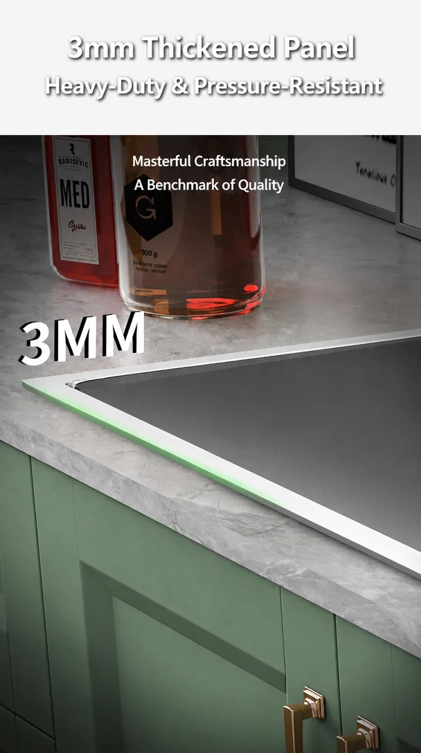 Stainless Steel Undermount Double-Bowl Kitchen Sink Modern