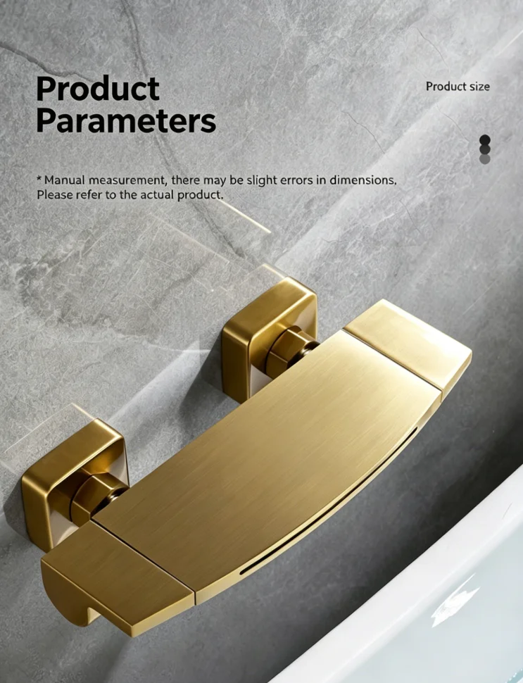 Copper Wall-Mounted Tub Filler