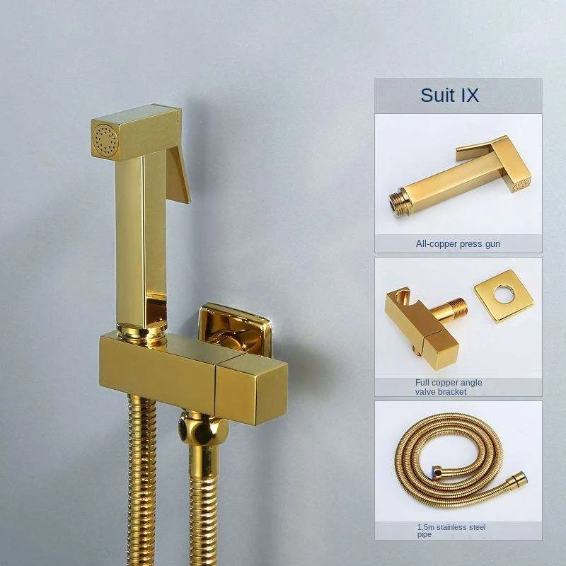Zinc Alloy Wall-Mounted Handheld Bidet Sprayer
