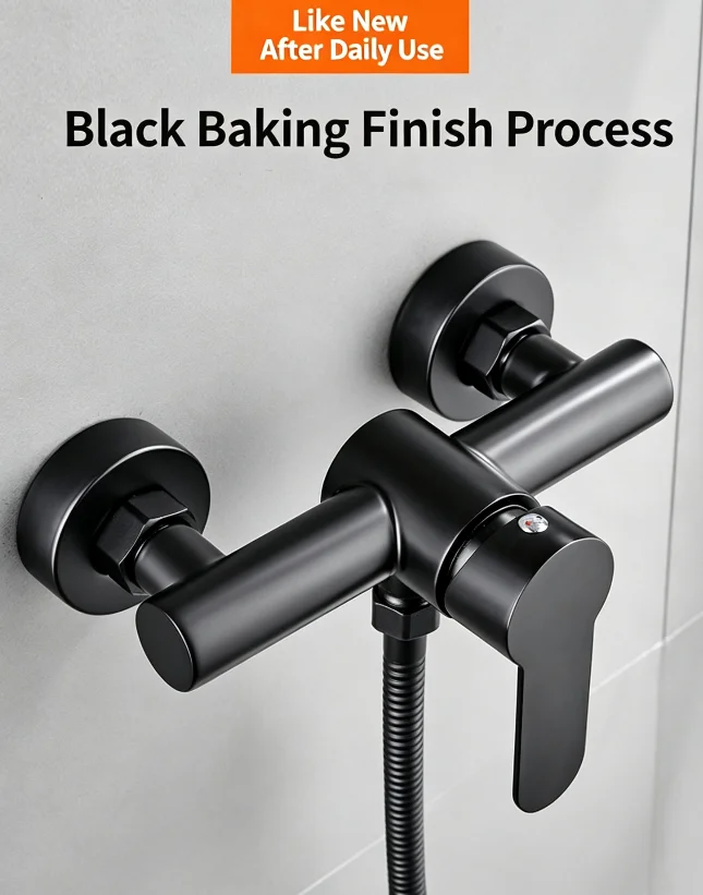 Matte Black Stainless Steel Single-Handle Wall-Mounted Tub Filler