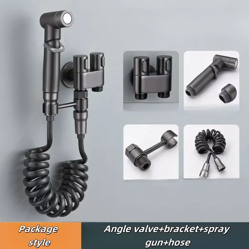 Brass Wall-Mounted Handheld Bidet Sprayer