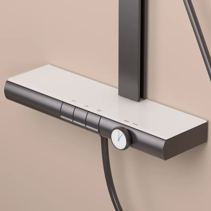 Copper Wall-Mounted Thermostatic Shower System