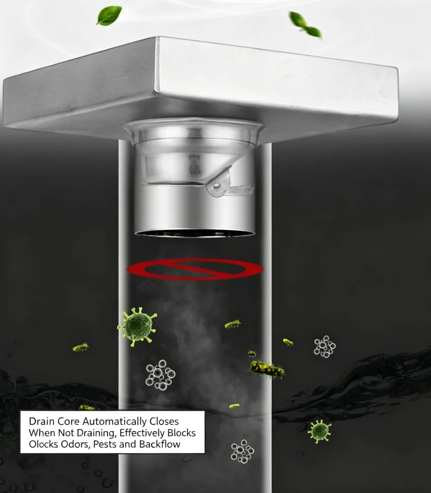 Modern Stainless Steel Square Floor Drain