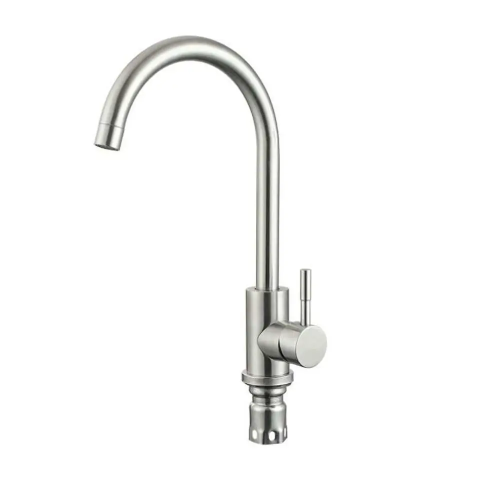 Stainless Steel Deck-Mounted Kitchen Faucet