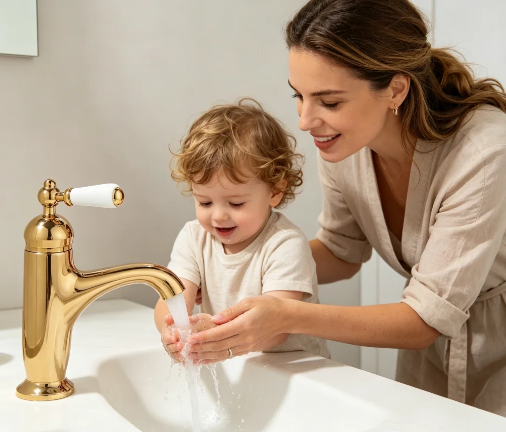 Stainless Steel Single-Handle Single-Hole Bathroom Sink Faucet