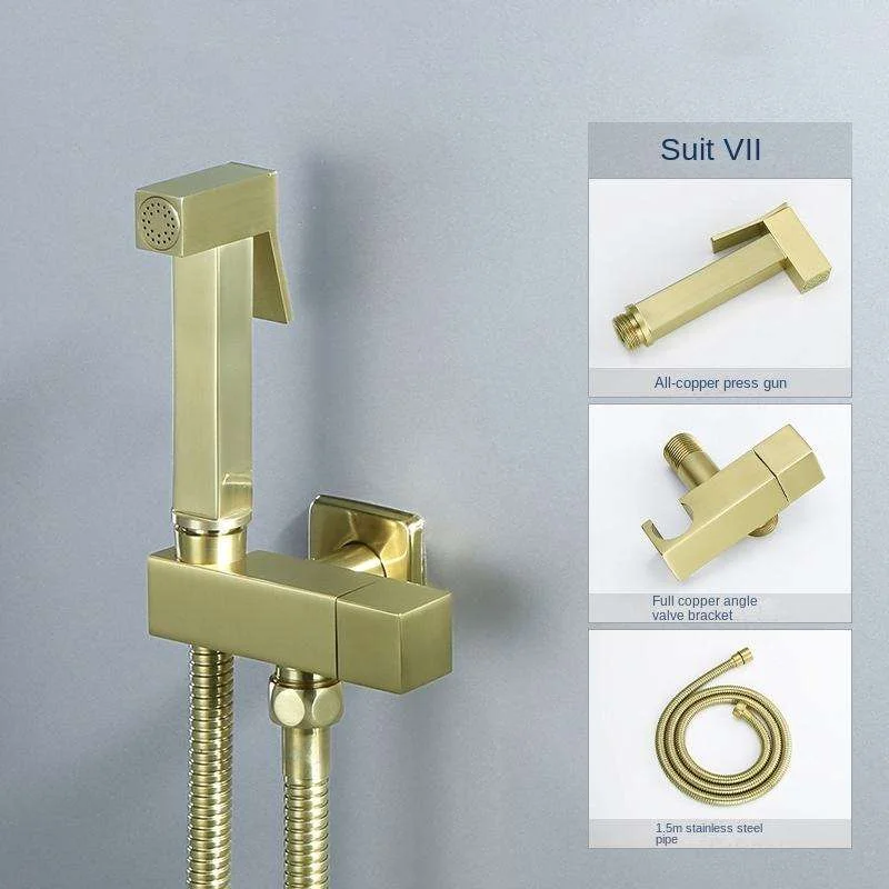 Zinc Alloy Wall-Mounted Handheld Bidet Sprayer